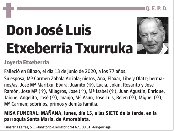 José Luis Etxeberria Txurruka