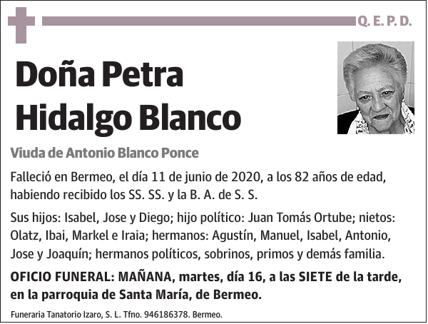 Petra Hidalgo Blanco