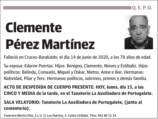 Clemente Pérez Martínez