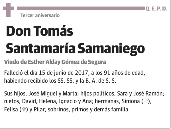 Tomás Santamaría Samaniego