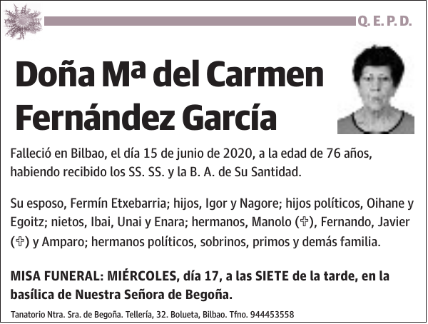 Mª del Carmen Fernández García