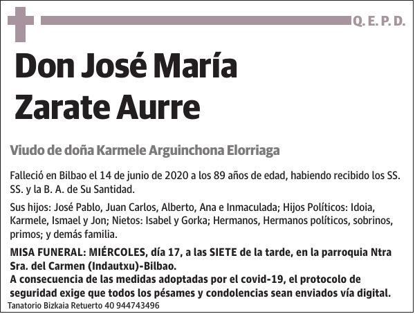 José María Zarate Aurre