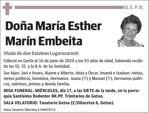 María Esther Marín Embeita