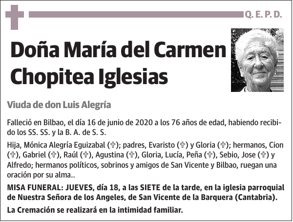 María del Carmen Chopitea Iglesias