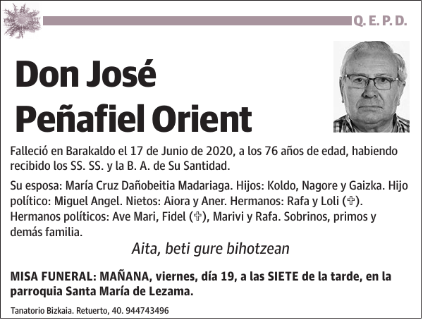 José Peñafiel Orient