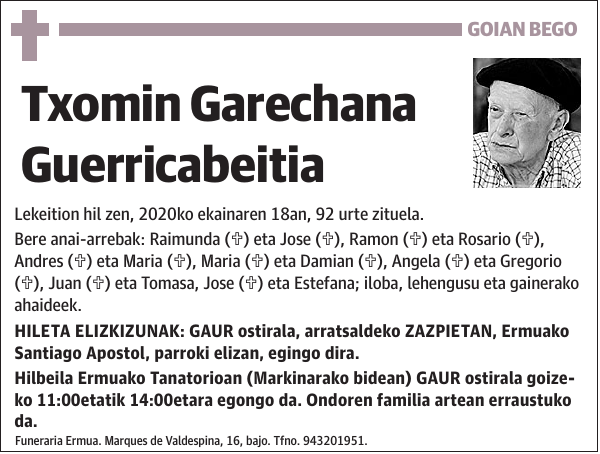 Txomin Garechana Guerricabeitia