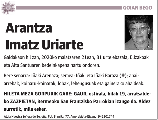 Arantza Imatz Uriarte