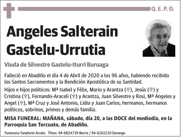 Angeles Salterain Gastelu-Urrutia