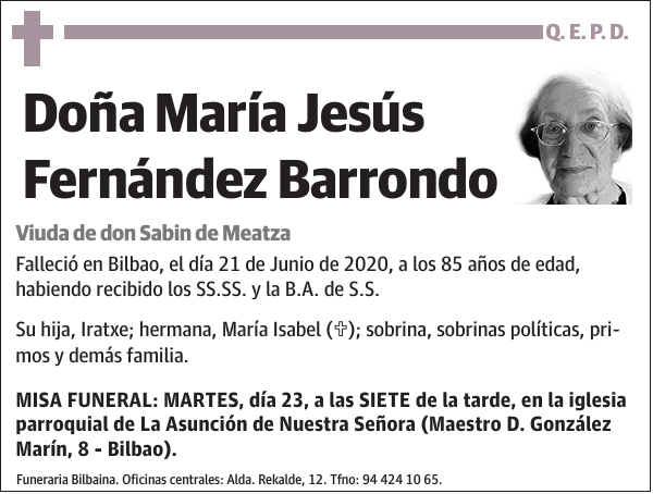 María Jesús Fernández Barrondo