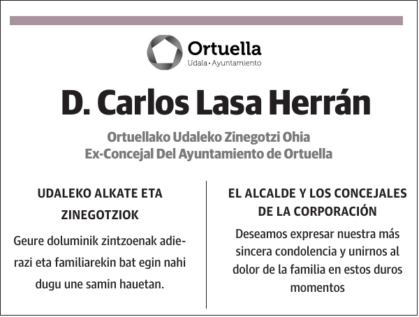 D. Carlos Lasa Herrán