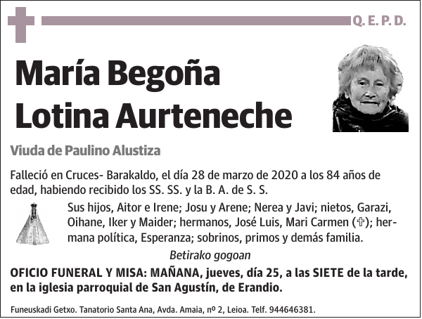 María Begoña Lotina Aurteneche