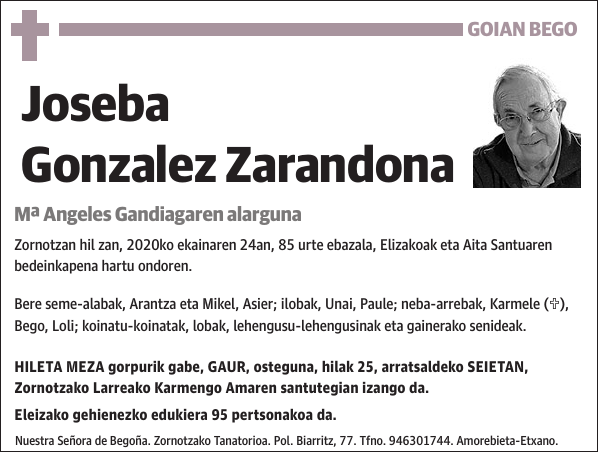 Joseba Gonzalez Zarandona