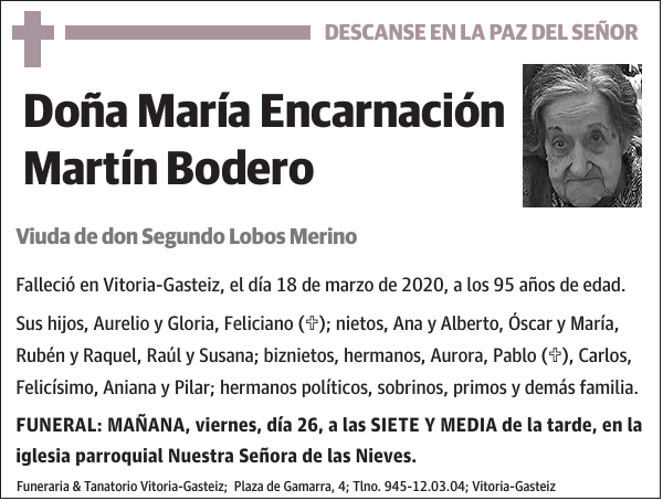 María Encarnación Martín Bodero