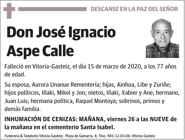 José Ignacio Aspe Calle