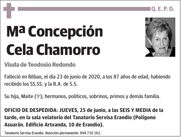 Mª Concepción Cela Chamorro