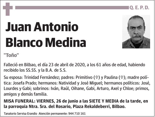 Juan Antonio Blanco Medina 'Toño'