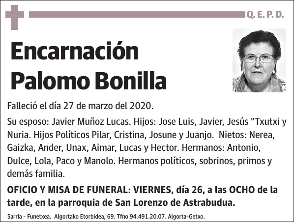 Encarnación Palomo Bonilla