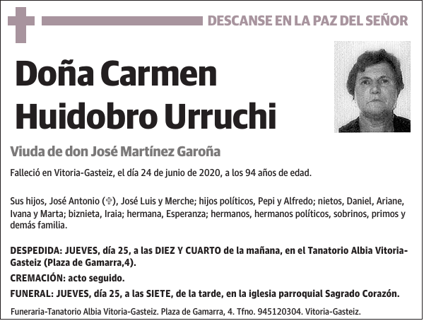 Carmen Huidobro Urruchi