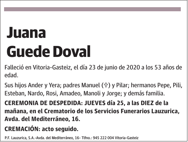 Juana Guede Doval