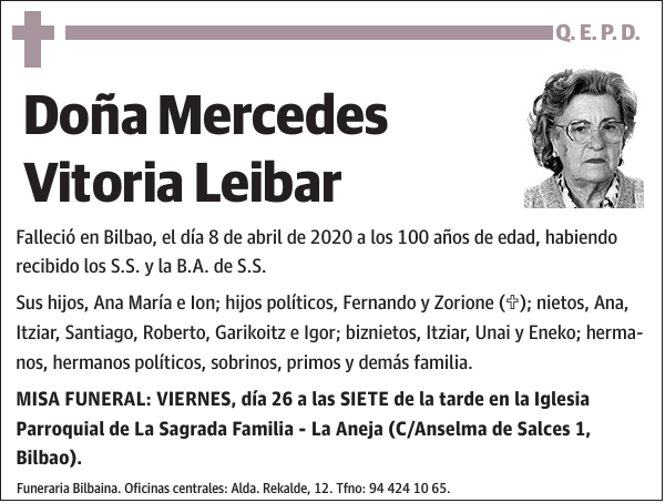 Mercedes Vitoria Leibar