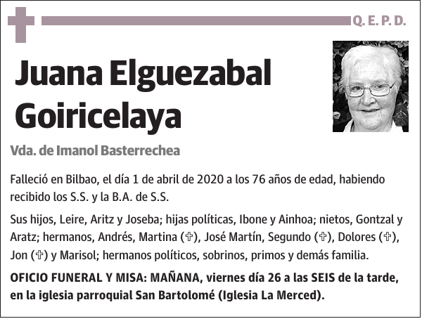 Juana Elguezabal Goiricelaya