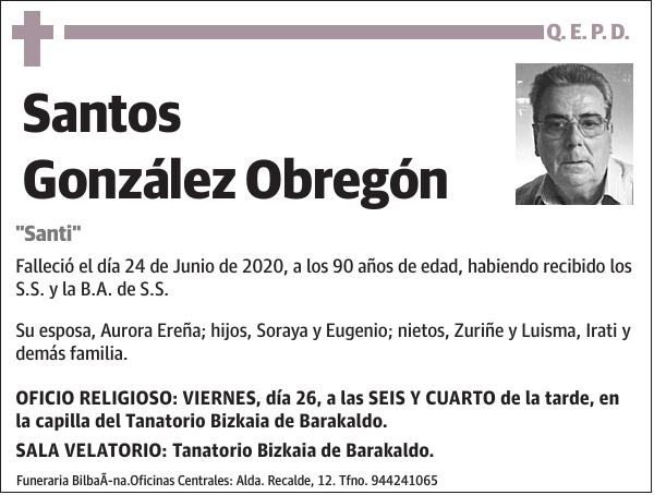 Santos González Obregón 'Santi'