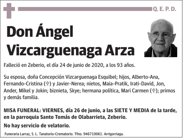 Ángel Vizcarguenaga Arza