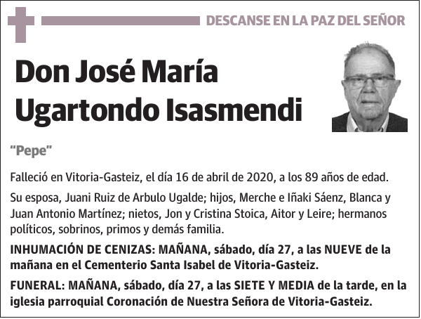 José María Ugartondo Isasmendi