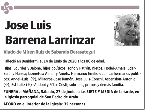 Jose Luis Barrena Larrinzar