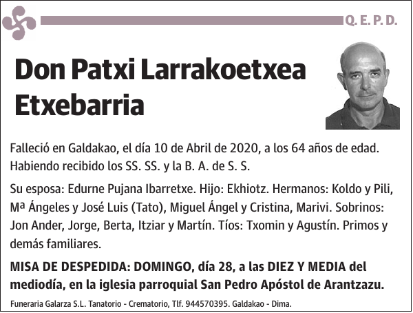 Patxi Larrakoetxea Etxebarria