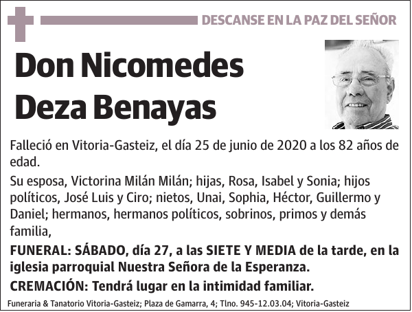 Nicomedes Deza Benayas