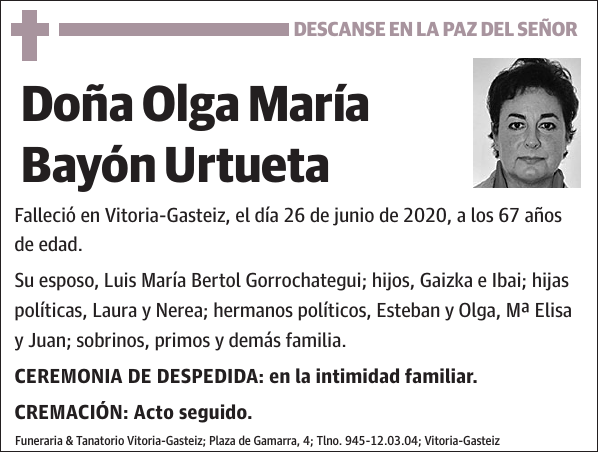 Olga María Bayón Urtueta