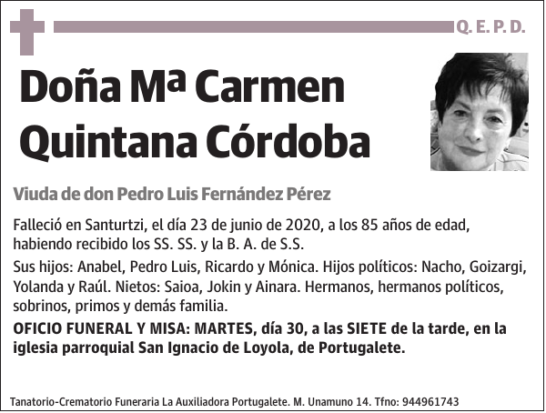 Mª Carmen Quintana Córdoba