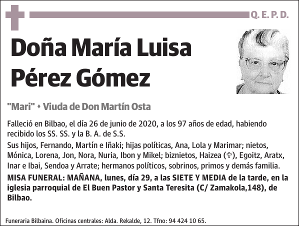 María Luisa Pérez Gómez