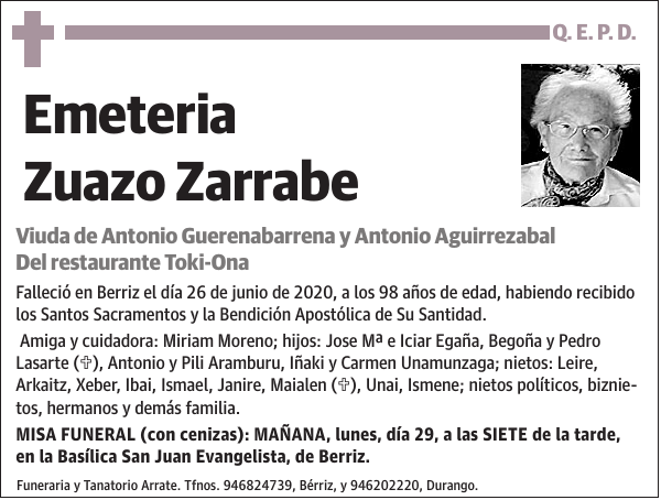 Emeteria Zuazo Zarrabe