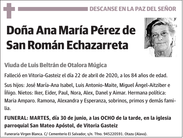 Ana María Pérez de San Román Echazarreta