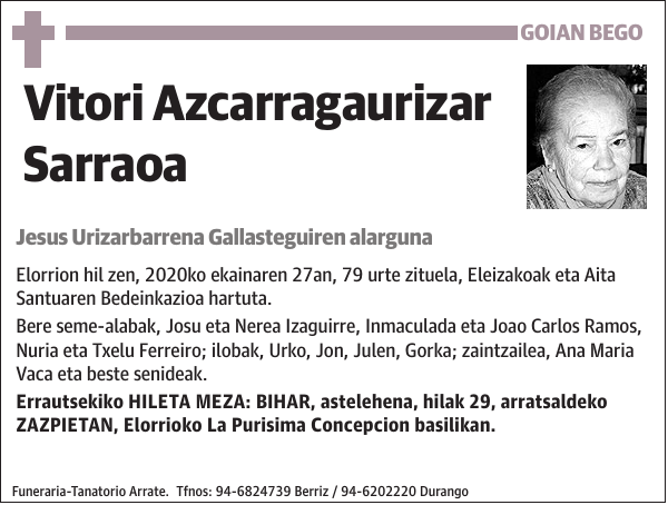 Vitori Azcarragaurizar Sarraoa