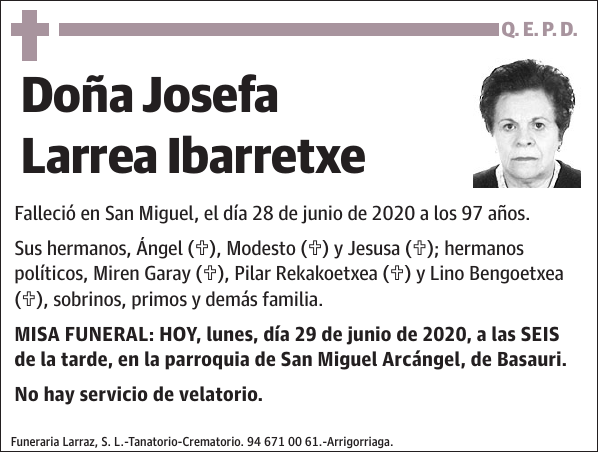 Josefa Larrea Ibarretxe