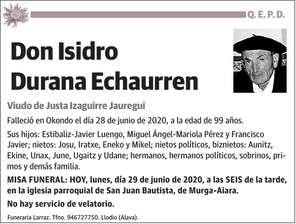 Isidro Durana Echaurren