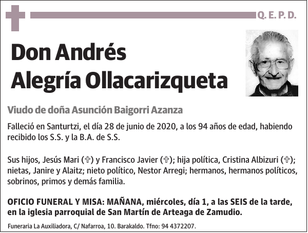 Andrés Alegría Ollacarizqueta