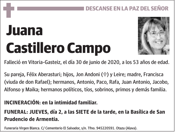 Juana Castillero Campo