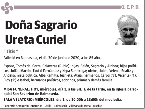 Sagrario Ureta Curiel ' Titis '