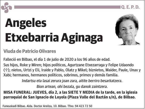 Angeles Etxebarria Aginaga