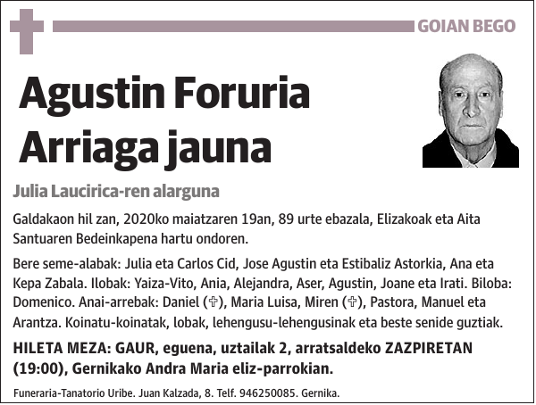 Agustin Foruria Arriaga