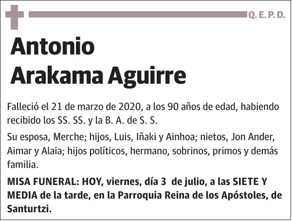 Antonio Arakama Aguirre