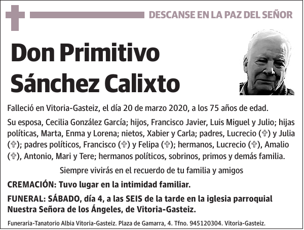 Primitivo Sánchez Calixto