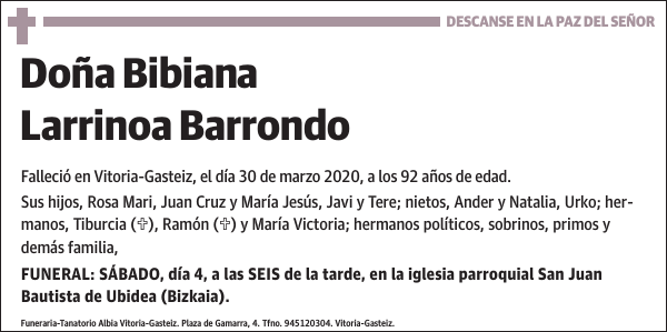 Bibiana Larrinoa Barrondo