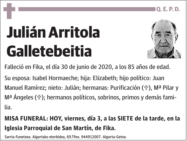 Julián Arritola Galletebeitia