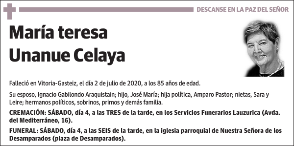 María teresa Unanue Celaya