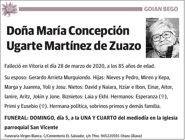 María Concepción Ugarte Martínez de Zuazo